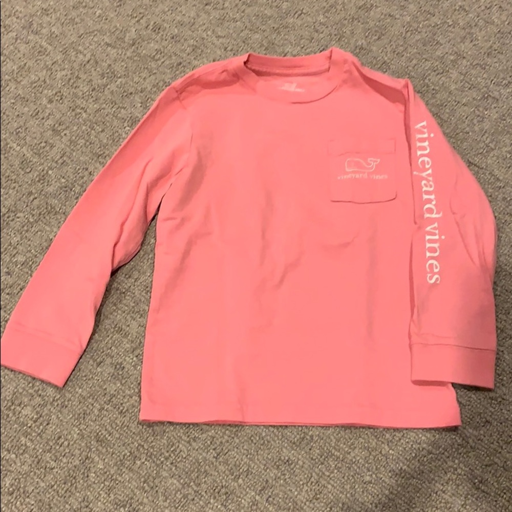 Vineyard vines girl long sleeve shirt, size 5